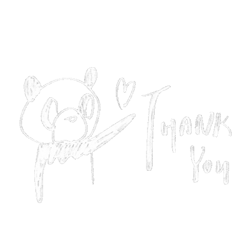 Thanks Panda Sticker