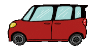deefeeproductions car red race driving Sticker