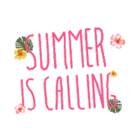 hijabchicpink summer is calling hijabchicpink Sticker