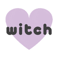 Heart Witch Sticker