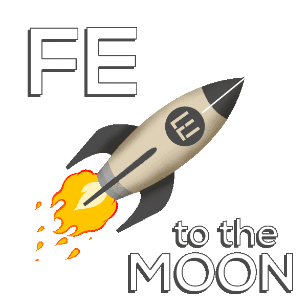 fecreative giphyupload moon rocket rakete Sticker