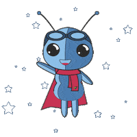 aim-akademie smile stars sky flying Sticker