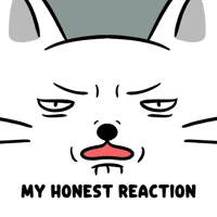 Staring White Cat GIF by MESA My Emotional Support Animal