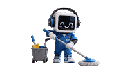 Mascot Cleaning Sticker by UJFM