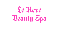 lerevebeautyspa spa le reve pink letter 661nails Sticker