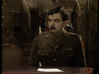 mr bean face plant GIF