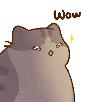 Cute Cat Sticker by Bichi Mao