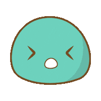mochimii fun cute food sad Sticker