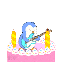 Happy Birthday Fun Sticker by Pudgy Penguins