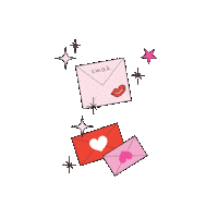 Heart Kisses Sticker by Mallory Ervin