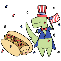 American Usa Sticker by Loof and Timmy