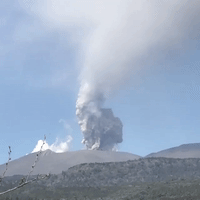 Smoke and Ash Rise From Iconic Japanese Volcano as Eruptions Continue