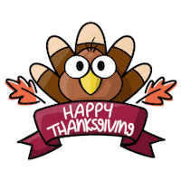 Thanksgiving Turkey Sticker by Cultura Colectiva +