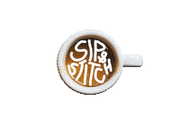 StitchPeople coffee people sip stitch Sticker