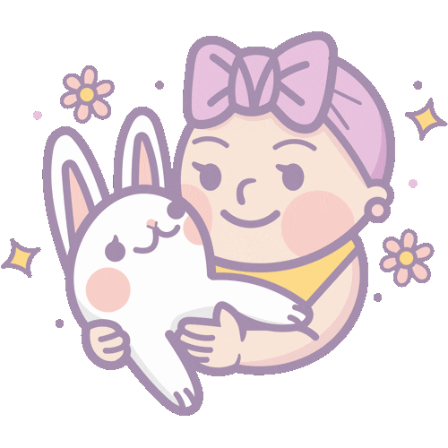 Baby Bunny Sticker by Politopia Ilustraciones