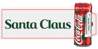 cocacola_at santa claus cocacola coke santaclaus Sticker