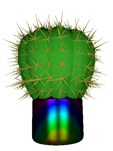 3D Cactus GIF by badblueprints