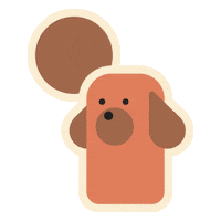 Dog Hello Sticker by Vanillapup