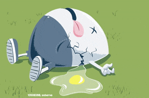 Im Dead Humpty Dumpty GIF by Truly.