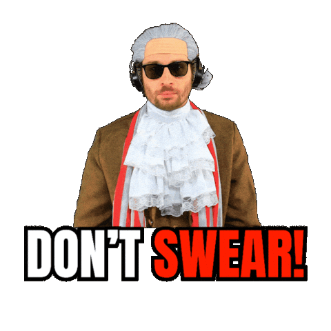 Language Stop Swearing Sticker
