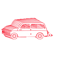 Fiat500 Sticker by Prestel Verlag