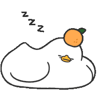 Sleep Duck Sticker