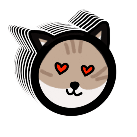 Hungry Cat Sticker