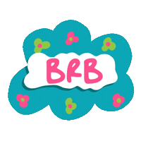 Be Right Back Brb Sticker