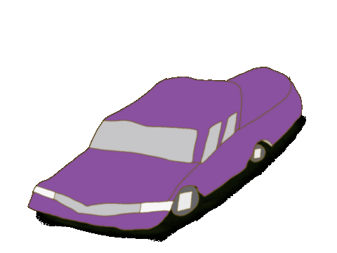 Driving Sports Car Sticker by Mekamee