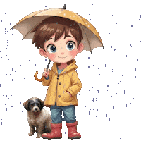 Its Pouring Heavy Rain Sticker