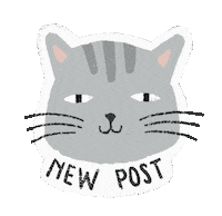 annafatrdlov cat post kitty newpost Sticker