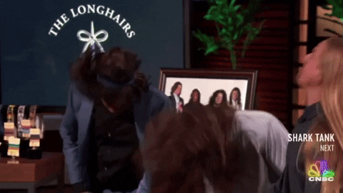 thelonghairs giphygifmaker headbang shark tank mark cuban GIF