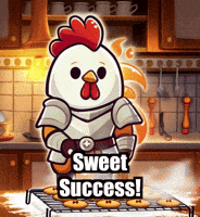 Baking Sweet Success GIF by Zorooster