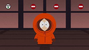 blinking kenny mccormick GIF by South Park 