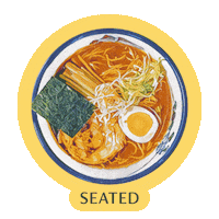 Hungry Cheers Sticker by Seated