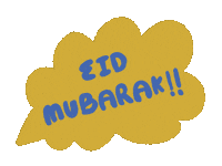 Illustration Eid Mubarak Sticker