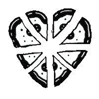 Pizza Love Sticker by Mover & Shaker Co