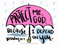CalmInThePsalms god christian umbrella bible GIF