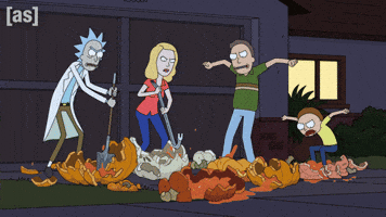 Smashing Rick And Morty GIF by Adult Swim
