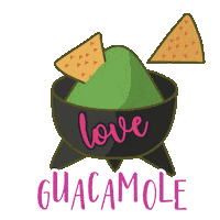 Avocado Guacamole Sticker by BARBACOAMX