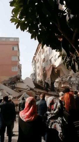 Seven-Story Building Collapses in Istanbul Suburb