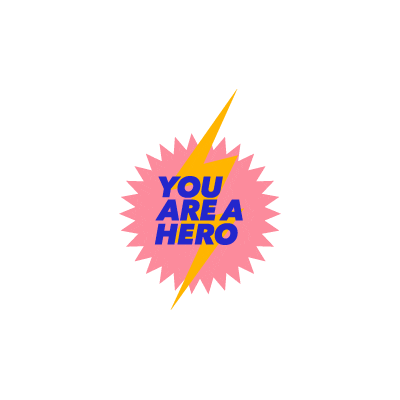Hero Sticker by Matsmartofficial