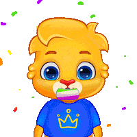 Celebrate New Year Sticker by Lucas and Friends by RV AppStudios