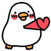 Weishasha love excited duck blush Sticker