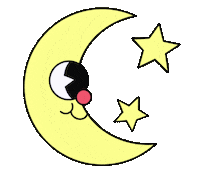 Halloween Moon Sticker by Yubia