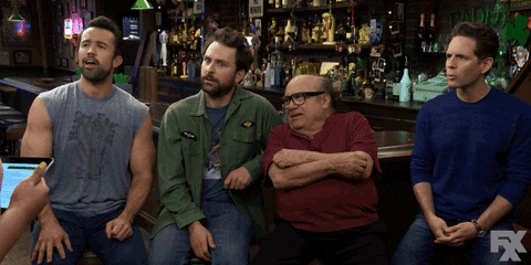 no way laughing GIF by It's Always Sunny in Philadelphia
