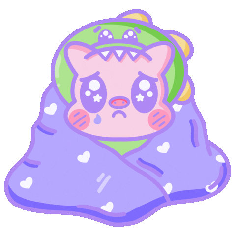 alismccann sad kawaii cry pig Sticker