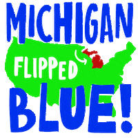 Election 2020 Michigan Sticker by Creative Courage