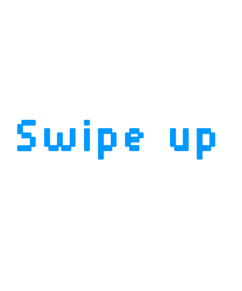 Pixel Swipe Up Sticker by Smol Bucket