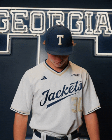 Georgia Tech Baseball GIF by Georgia Tech Yellow Jackets